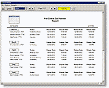  Pre-Check Out Report 