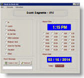 employee sign out screen